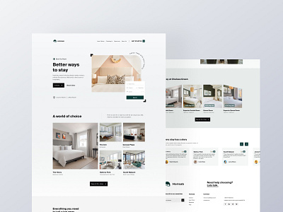 Hotel Reservations Website booking branding clean homestay hotel hotels minimal reservation resort ui uiux website