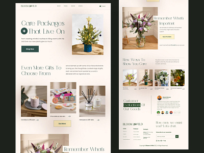 Gift Shop Landing Page concept ecommerce flower flower shop gift gift shop girl landing page minimal online shop trending ui uidesign userinterface website women