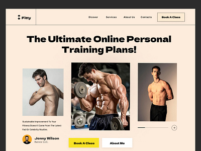 Fitness web header bodybuilding fitness fitness club fitness website fitnessmodel gym healthy landing page lifestyle personaltrainer sport training ui design web weightloss workout