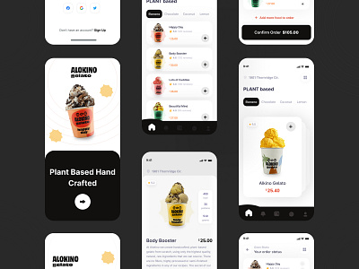 Ice Cream Mobile App app cold food cream creativepeoples food food and drink ice ice cream ice cream app ice cream shop iceberg icecream mobile app order ice cream snow trending ui ux