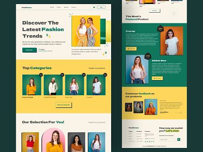 Fashionco ---- Women Fashion Landing Page clothing ecommerce fashion fashion blog fashion store fresh gorgeous landing page modern outfit street wear style trend trend 23 uiux user interface web design woman fashions women women fashion