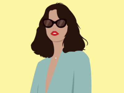 Women design face flatdesign illustration illustrator red lips summer sunglass sunglasses women