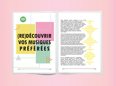 Dossier de Presse design indesign music press press kit print project spotify