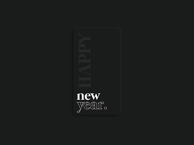 New Year black design illustrator neomorphism new year project shadow ui