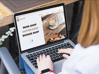 Website - Bookee Shop branding coffeeshop illustrator neomorphism project ui webdesign website
