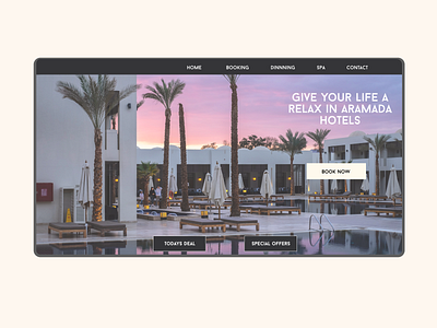 Hotel Web Design branding design flat graphic design ui ux vector