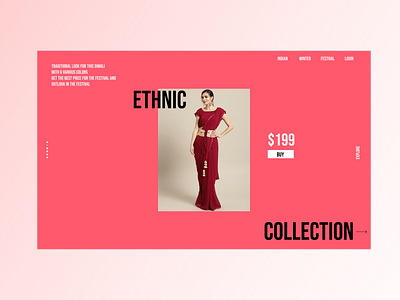 Fashion Landing Page branding flat graphic design ui ux vector web