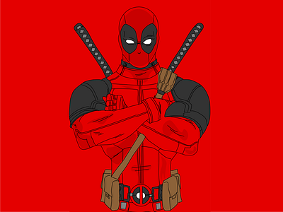 Marvel Deadpool design illustration