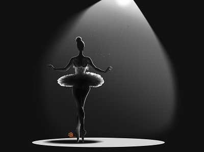 black swan animation art character design illustration minimal