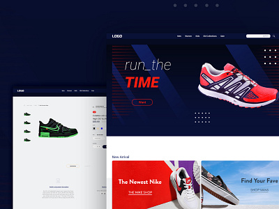 E-commerce(Shoe Shop) Website design graphic design illustration ui ux