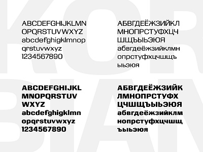 Korbian font bold font cyrilic font font design font family glyphs latin letters regular