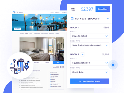 Cruise Profile - SeaHub booking cruise cruising design flat hotel illustration planning profile ship ui