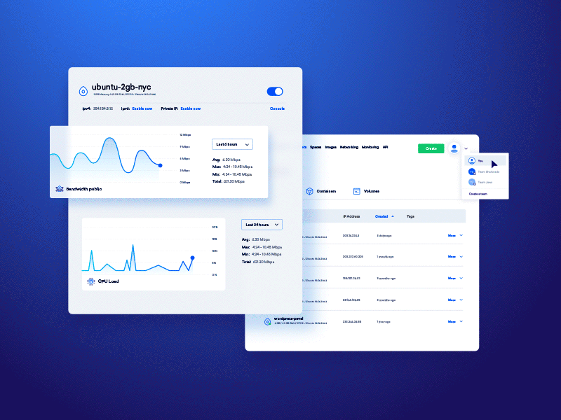 DigitalOcean Promo Video 2.5d after effects animation data icon illustration illustrator isometric motion server vector video