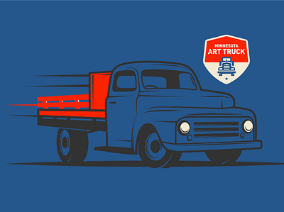 MN Art Truck branding design illustration logo