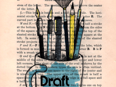 Draffft Contest brushes contest draft ink invite paint pencil press on letters