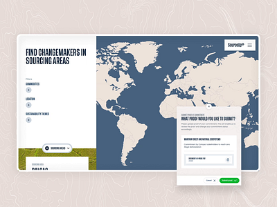 SourceUp | Homepage cards animation design filters fluid motion globe logo globe map motion homepage design map maps motion motion design sustainability sustainable development ui ux web