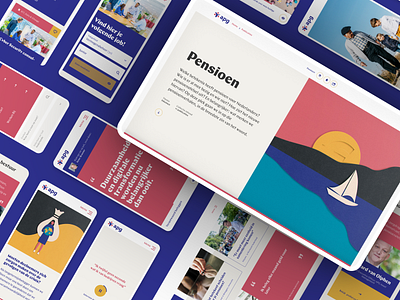 APG | Pension Platform corporate design design detail page flat design homepage illustration mobile news newsfeed pension pension platform recruitment tablet tablet design typography ui ux web