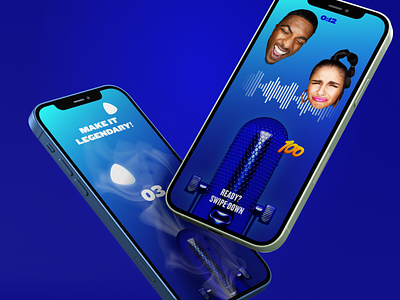 WordSmint | Recording Studio app app design artificial intelligence artist count down design feedback icons microphone mobile rapper recording recording studio swipe up ui ux