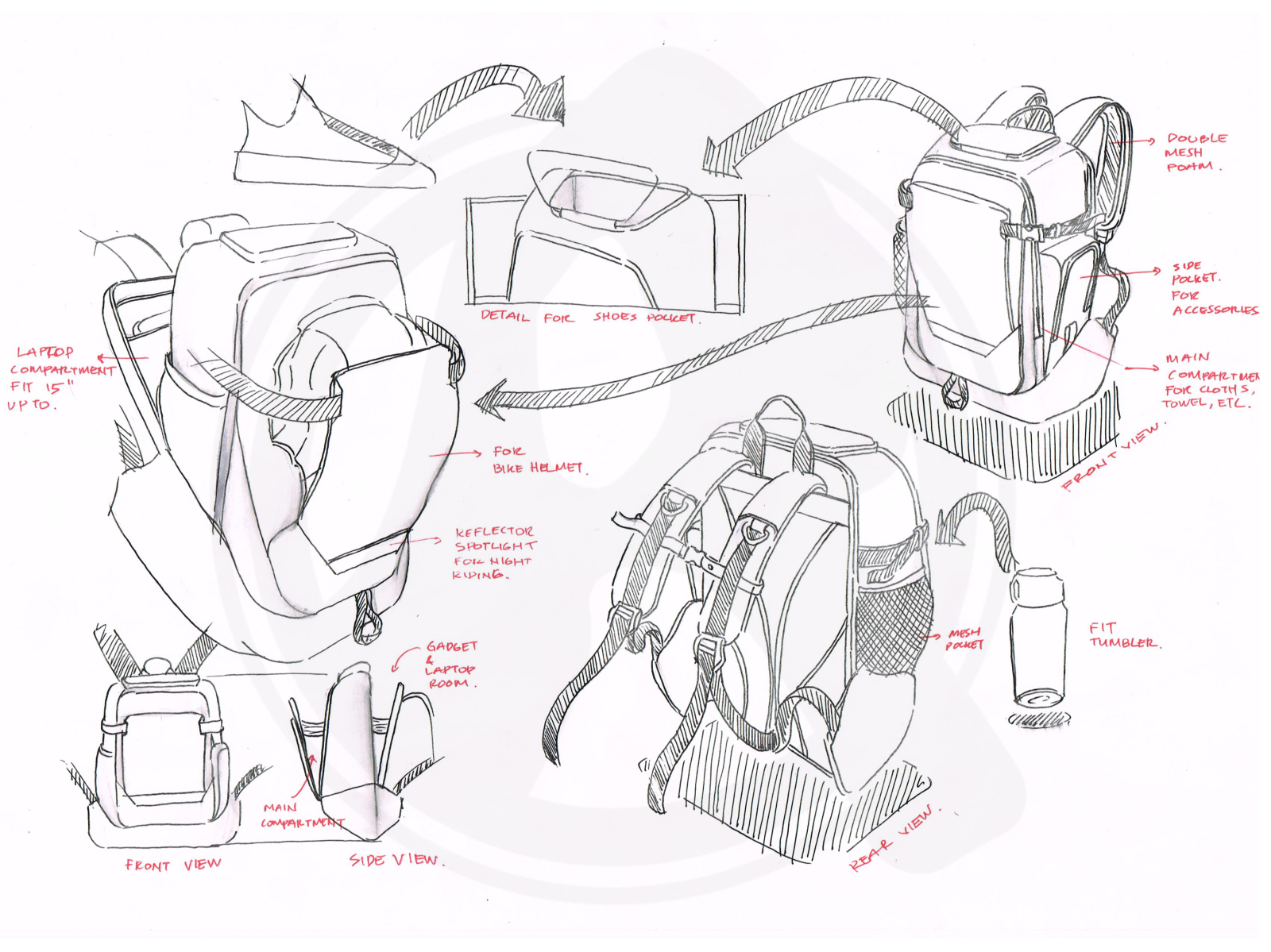 Sketch A Day by Spencer Nugent how to draw backpacks  YouTube