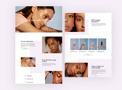 Beauty E-commerce website design design graphic design illustration logo ui ux