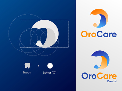 OroCare - A dental service provider branding dental dental care dental logo dentist logo design illustration logo minimal vector