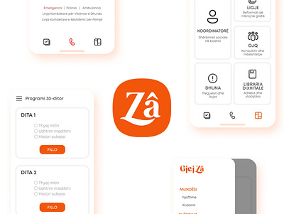 GjejZâ UI albania app app design application branding design logo