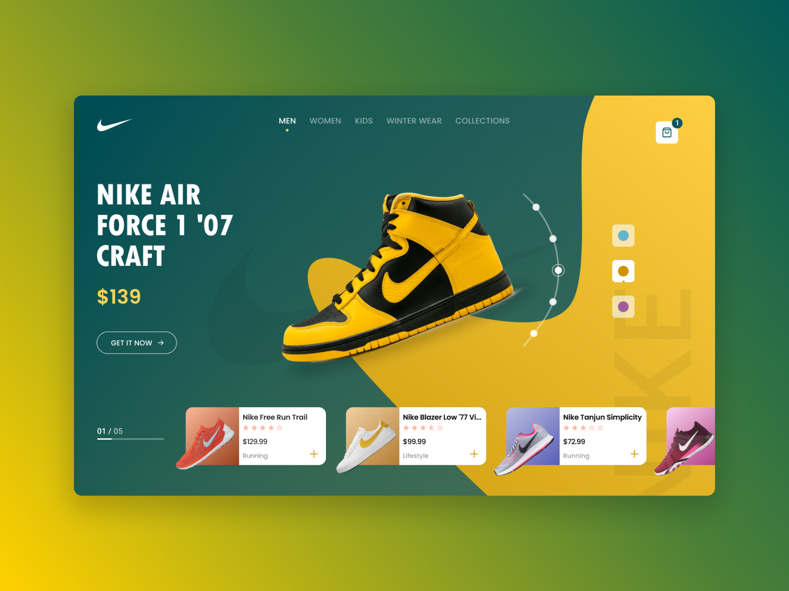 Nike Web Page Concept Design by George Čakhvašvili on Dribbble