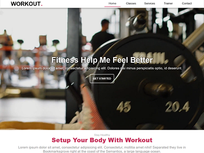 Workout - WebSite X5 Theme Pro