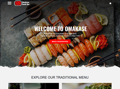 Omakase - WebSite X5 Pro Template comfortfood cuisine design food html incomedia ingredient meal stiac template template design templatedesign templates theme themes webdesign website website builder websitex5 www