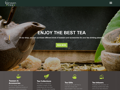 Green Tea - WebSite X5 Pro Template