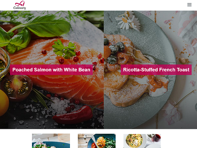 Culinary Recipe - WebSite X5 Pro Template