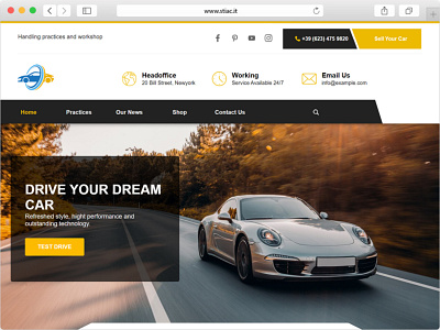 AutoDream - WebSite X5 Pro Template