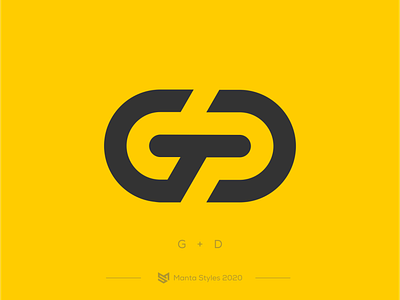 gd app branding design flat icon logo minimal ui ux vector