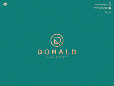 Donal app branding design flat icon illustration letter logo logomaker minimal typography vector