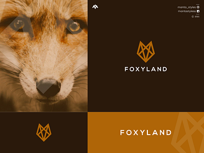 Foxland app branding design icon illustration letter logo logomaker minimal typography vector