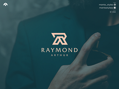 Raymond Arthur app branding design icon illustration letter logo logomaker minimal typography vector