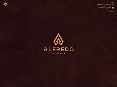 Alfredo Morris app branding design illustration letter logo logomaker minimal typography ui ux vector