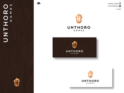 Unthoro Homes app brand identity branding design icon illustration letter logo logodesign minimal monogramlogo typography ui ux