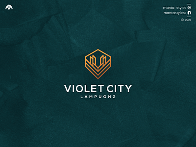 Violet City Lampuong app branding design icon illustration letter logo logomaker minimal typography ui uiux vector