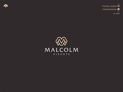 Malcolm Vicente app branding design icon illustration letter logo logomaker minimal monogramlogo typography ui uiux vector
