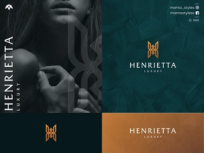 Henrietta Luxury app branding design icon illustration letter logo logodesign logomaker logomakeronline minimal typography ui ux vector