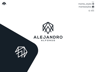 Alejandro Alfonso app brand design brand identity branding branding design design flatdesign icon illustration letter logo logomaker minimal monogram typography ui ux vector