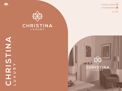 Christina Luxury app brand identity branding design icon illustration letter logo logomaker logotype minimal typography vector