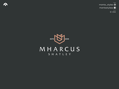 Mharcus Shatley app branding design icon illustration letter logo logodesign logotype minimal typography vector