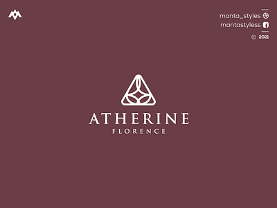 Atherine Florence app branding design icon illustration letter lettering letters logo minimal monogram monogram logo typogaphy typography ui ux vector