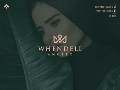 Whendell Angelo app branding design icon illustration letter logo logomaker logos logotype minimal monogram typography ui ux vector