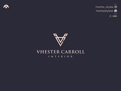 Vhester Carroll app branding design icon illustration letter logo logo design logotype minimal monogram logo typography ui ux vector