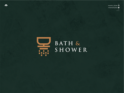 Bath & Shower app branding design icon illustration letter logo logodesign logomaker logotype minimal typography vector