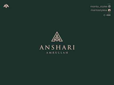 Anshari Amrullah app branding design icon illustration letter logo logomaker logomark logotype minimal typography ui ux vector