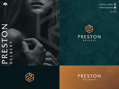 Preston Delbert app branding design icon illustration letter logo logo design minimal monogram logo typography ui ux vector